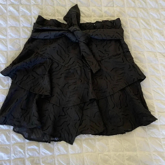 Iro Rakley ruffle belted mini skirt - Picture 2 of 7